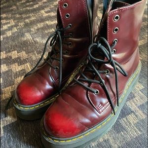 Dr. Martens burgundy boots
